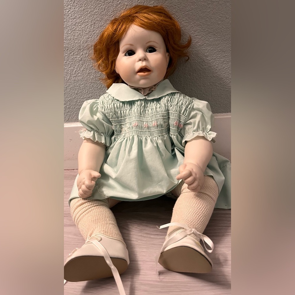 Punkin vintage‎ doll 1987 Vintage Porcelain Doll with Red Hair
